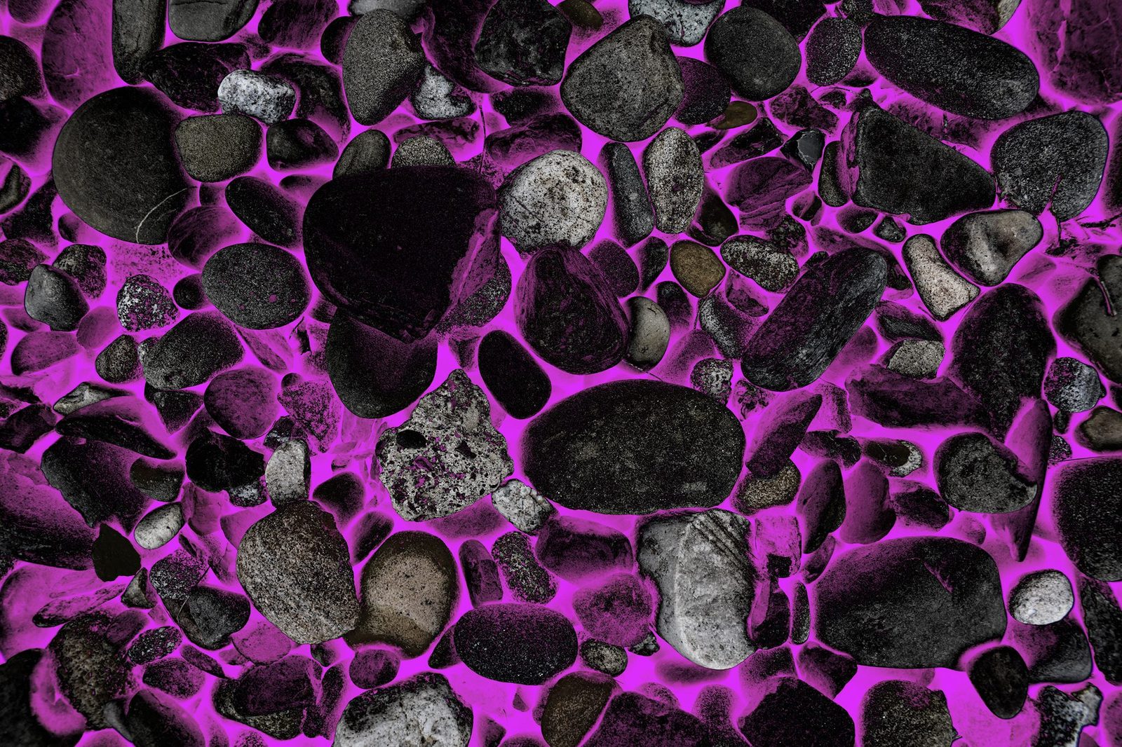 River Stones — Violet — Lancaster County. Magenta fill. Same arrangement. The series is a chord, not a single note.